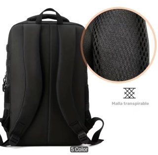 Mochila Táctica Impermeable Negra