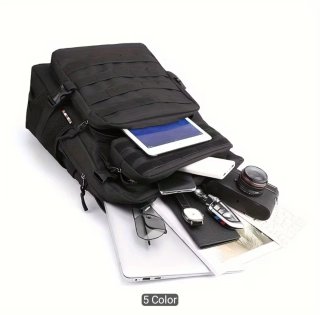 Mochila Táctica Impermeable Negra