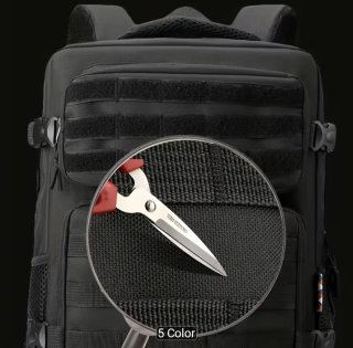 Mochila Táctica Impermeable Negra