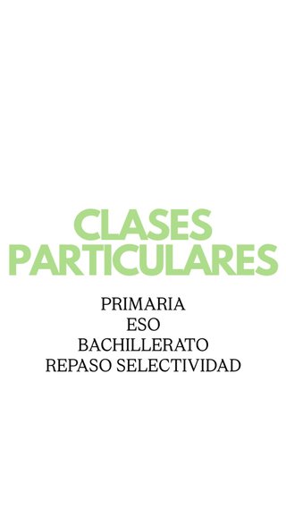 CLASES PARTICULARES REPASO en OVIEDO