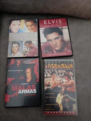 Lote dvd películas y cds música