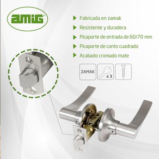 Amig manillas paso picaporte puerta interior