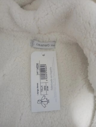 Chaquetón niño gris con forro blanco