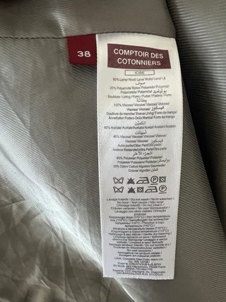Abrigo Comptoir des Cotonniers gris