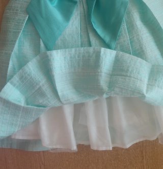 Vestido ceremonia niña verde