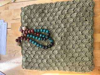 Bolso Zara Crochet Verde con Cuentas