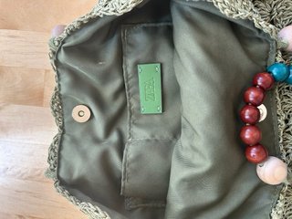Bolso Zara Crochet Verde con Cuentas