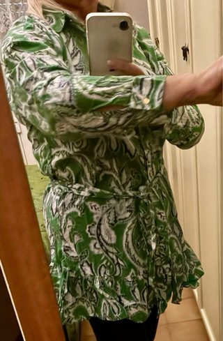 Casacca Zara donna fantasia verde