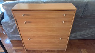 Zapatero de madera con cajón