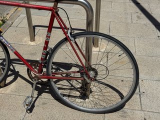 Bicicleta Carretera Vintage Roja