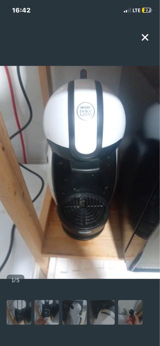 Cafetera Dolce Gusto Blanca y Negra