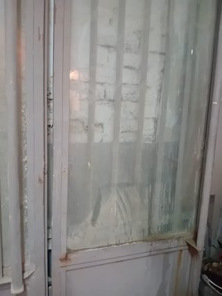 Conjunto puertas hierro y cristal