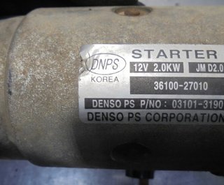 Motor arranque kia 4753355 3610027010 carens (un)