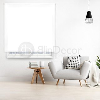 Cortina enrollable Blindecor in poliestere bianco