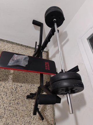 Banco de pesas multifuncional