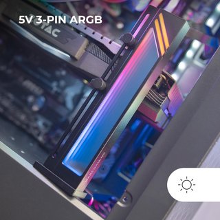 Mars Gaming soporte GPU con iluminación ARGB