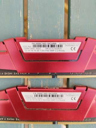 2x8GB RAM G.Skill Ripjaws DDR4 3200MHz