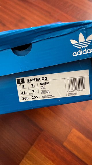 Zapatillas Adidas Samba Blancas y Beige