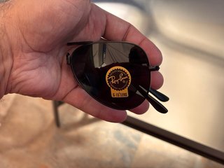 Gafas de sol Ray-Ban Aviator plegables negras