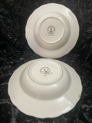 Platos hondos La Cartuja rojos