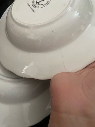 Platos hondos La Cartuja rojos
