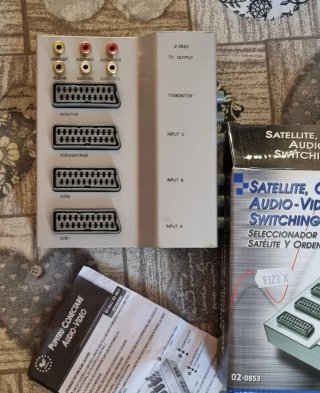 Commutatore Switch Audio/Video SCART/RCA