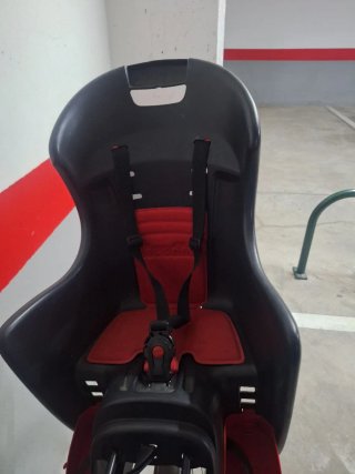 Silla Portabebé Bicicleta Negra/Roja