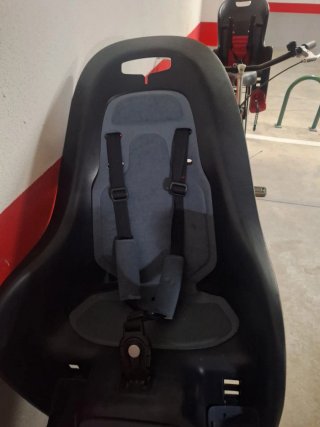 Silla Portabebé Bicicleta Negra/Roja