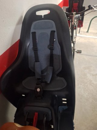 Silla Portabebé Bicicleta Negra/Roja