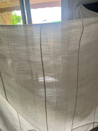 Juego de cortinas blancas transparentes