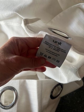 Juego de cortinas blancas transparentes