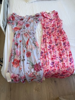 Vestido floral fiesta invitada