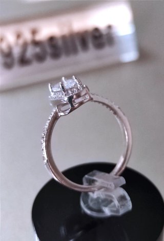 Anillo Plata S925 Circonita mujer boda