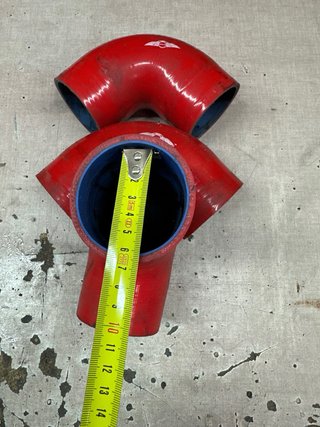 Manguitos de admisión de silicona rojos