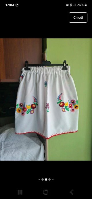 Gonna vintage ricamata