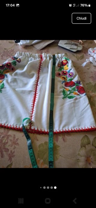 Gonna vintage ricamata