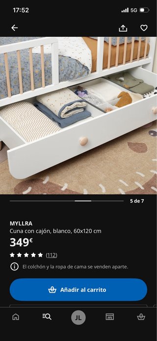 Cuna-cama convertible IKEA