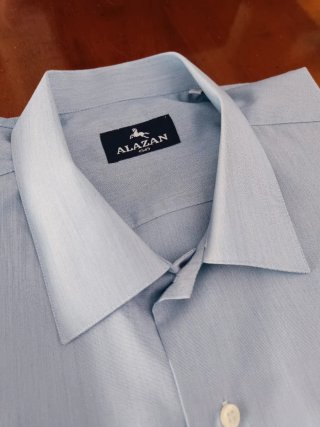 Camisa Alazán Talla 46 Azul Celeste