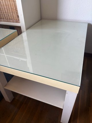 Mesas Lack Ikea Blancas con Vidrio