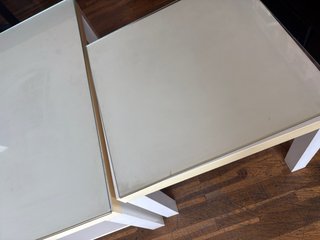 Mesas Lack Ikea Blancas con Vidrio