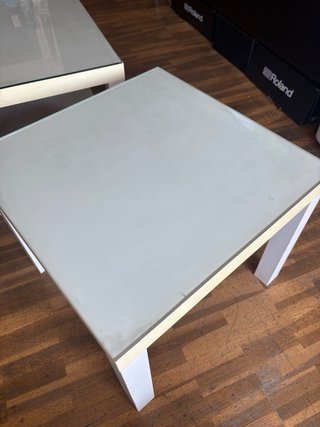 Mesas Lack Ikea Blancas con Vidrio