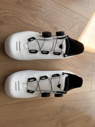 Zapatillas Ciclismo Carretera Blancas Talla 42
