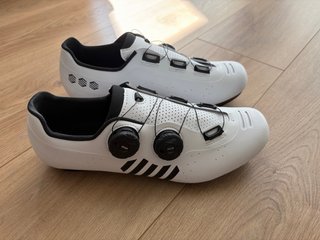 Zapatillas Ciclismo Carretera Blancas Talla 42