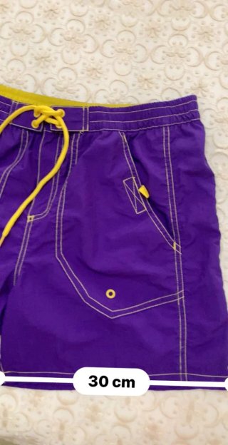 Costume Emporio Armani Tg 46 Viola/Giallo vintage