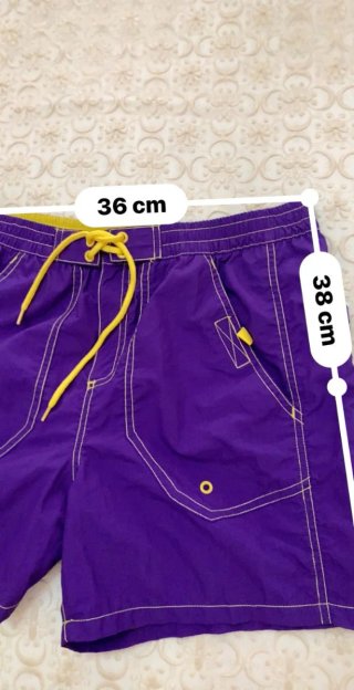 Costume Emporio Armani Tg 46 Viola/Giallo vintage