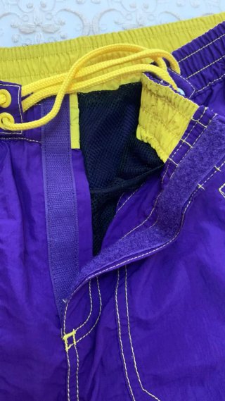 Costume Emporio Armani Tg 46 Viola/Giallo vintage