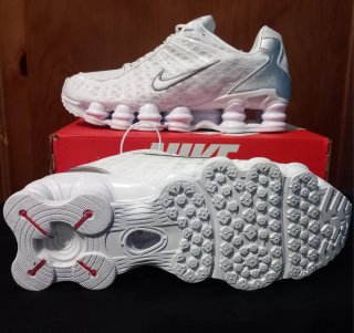 Nike Shox Plata y Blanco