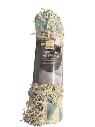 Tappeto DEKOR in Cotone Beige/Verde