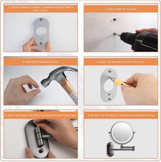 Espejo Maquillaje Auxmir 20X LED Recargable