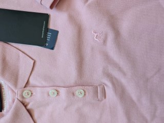 Polo Saccor Rosa Slim Fit Tamanho M
